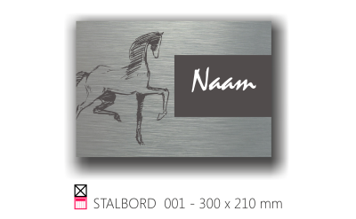 Stalborden 300 x 210 mm