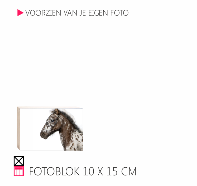 Happy fotoblok op hout 4 cm dik pony paard happy stable interieur leuk voor in huis horse pferde penny