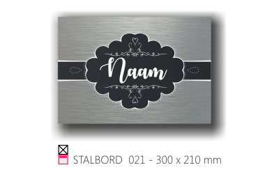 Stalbord stable name naam butler finish Happy trailer Happy stable