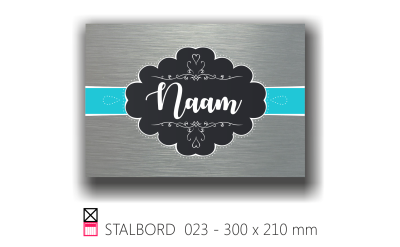 Stalbord stable name naam butler finish Happy trailer Happy stable