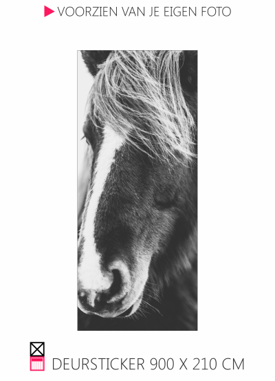 Deursticker Happy stable horse pferde paard pony penny sticker voor op je deur