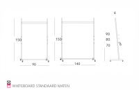 Happy stable trainingschema whiteboard trainingsbord voedselschema paard pony horse pferde penny standaard verrijdbaar