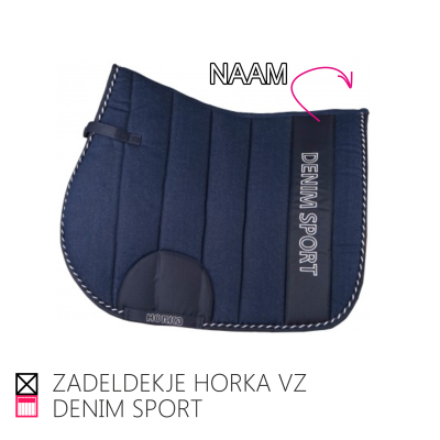 zadeldek shabrak denim horka dressuur dressage happy stable paard pony sport veelzijdigheid