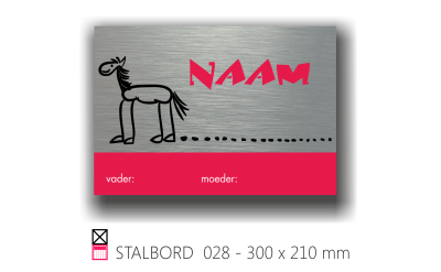 Stalbord stable name naam butler finish Happy trailer Happy stable
