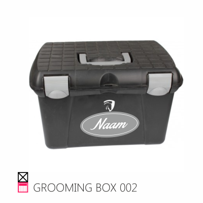 Happy grooming box horka poetsbak borstel kist borstelspaard pferde pony shetlander pennymeisje horse happy stable