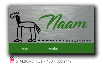 Stalbord stable name naam butler finish Happy trailer Happy stable