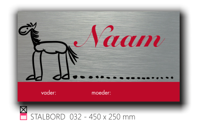 Stalbord stable name naam butler finish Happy trailer Happy stable