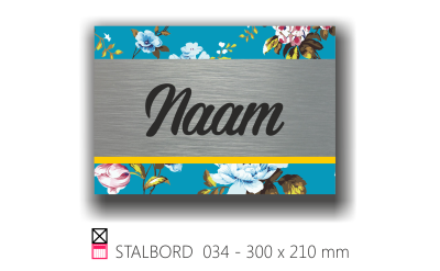 Stalbord stable name naam butler finish Happy trailer Happy stable