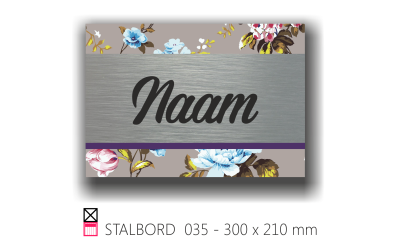 Stalbord stable name naam butler finish Happy trailer Happy stable