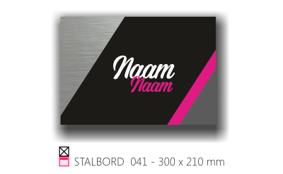 Stalbord stable name naam butler finish Happy trailer Happy stable