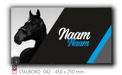 Stalbord stable name naam butler finish Happy trailer Happy stable