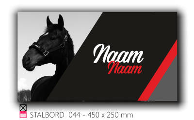 Stalbord stable name naam butler finish Happy trailer Happy stable