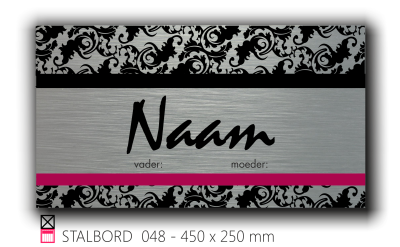 Stalbord stable name naam butler finish Happy trailer Happy stable