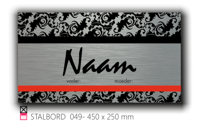 Stalbord stable name naam butler finish Happy trailer Happy stable