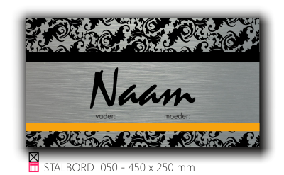 Stalbord stable name naam butler finish Happy trailer Happy stable