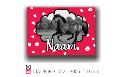Stalbord stable name naam butler finish Happy trailer Happy stable