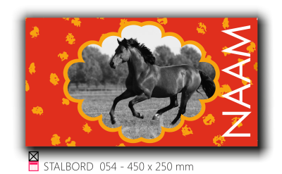 Stalbord stable name naam butler finish Happy trailer Happy stable