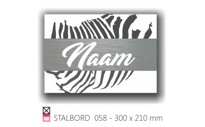 Stalbord stable name naam butler finish Happy trailer Happy stable