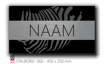 Stalbord stable name naam butler finish Happy trailer Happy stable