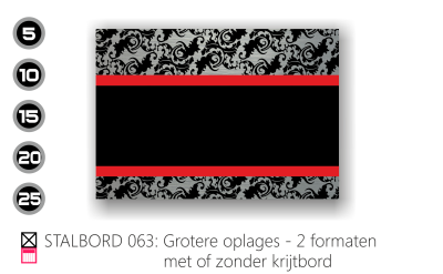 Stalbord stable name naam butler finish Happy trailer Happy stable grotere oplages 5 stuks 15 stuks 25 stuks met eigen logo stallogo met krijtbord krijtfolie