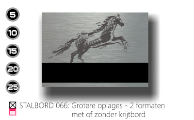 Stalborden in grotere oplages
