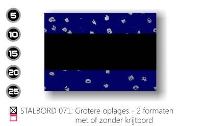 Stalbord stable name naam butler finish Happy trailer Happy stable grotere oplages 5 stuks 15 stuks 25 stuks met eigen logo stallogo met krijtbord krijtfolie