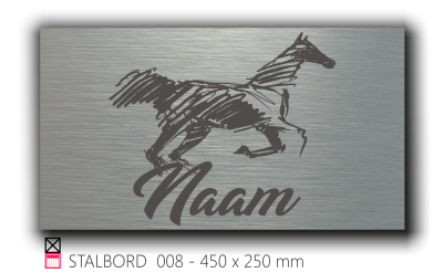 Stalbord happy stable happy trailer dibond bord 450 x 250 mm 008